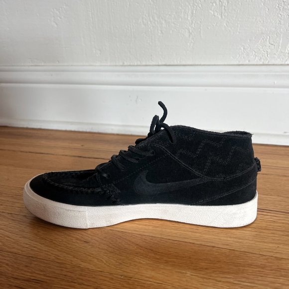 Nike Sb Zoom Stefan Janoski Crafted MID Black - Picture 7 of 9